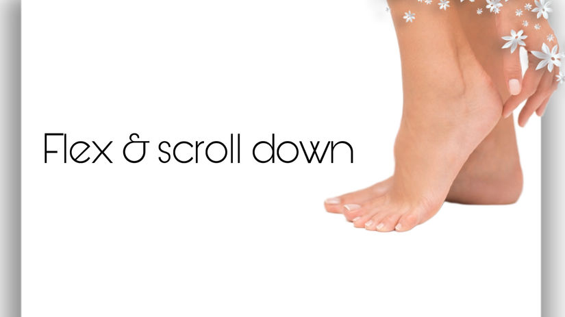 Flex & scroll down